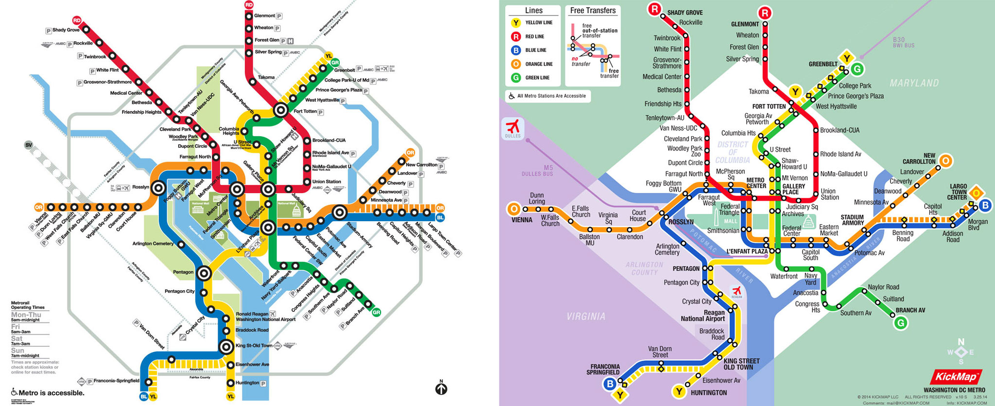 Kickmap Washington Dc Metro